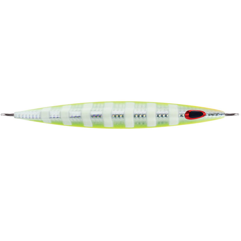 Load image into Gallery viewer, Williamson Kensaki 120 Jig - 5.25&quot; - 4.25oz - UV Chartreuse Glow Zebra [KSJ120UVCGZ]
