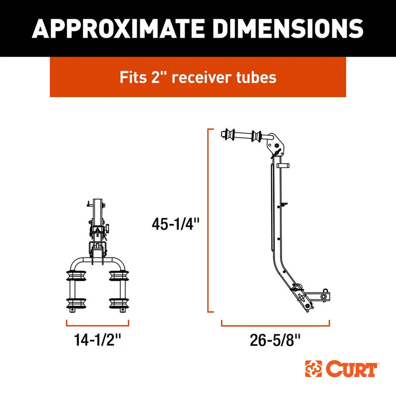 Load image into Gallery viewer, CURT ActiveLink SE Series Bike Rack - 2 Bikes Up to 90 lbs [18410]
