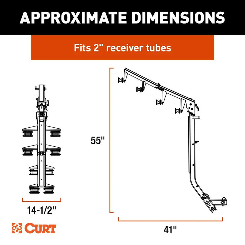 Load image into Gallery viewer, CURT ActiveLink Ultra Series Bike Rack - 4 Bikes Up to 180 lbs [18412]
