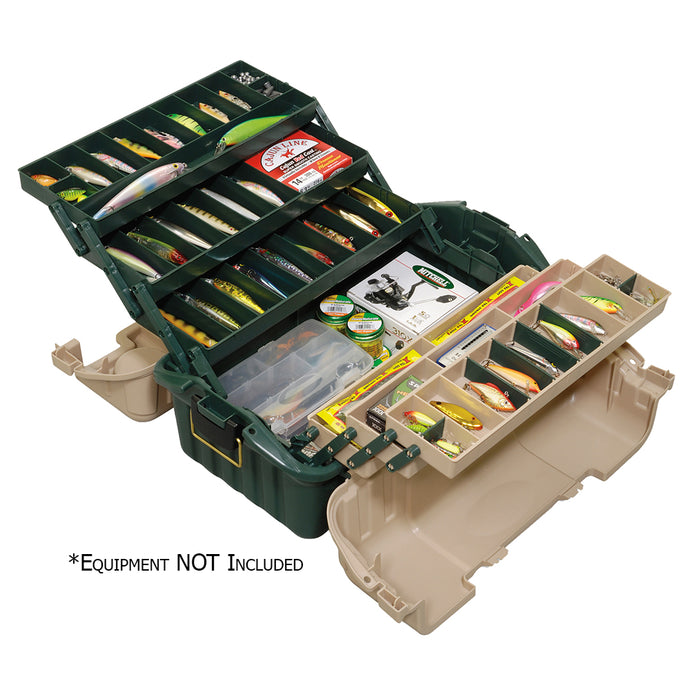 Plano Hip Roof Tackle Box w/6-Trays - Green/Sandstone [861600]