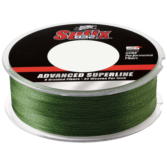 Sufix 832 Advanced Superline Braid - 15lb - Low-Vis Green - 600 yds [660-215G]