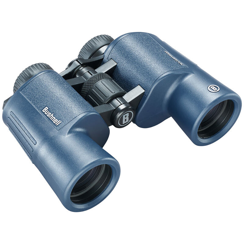 Load image into Gallery viewer, Bushnell 12x42mm H2O Binocular - Dark Blue Porro WP/FP Twist Up Eyecups [134212R]
