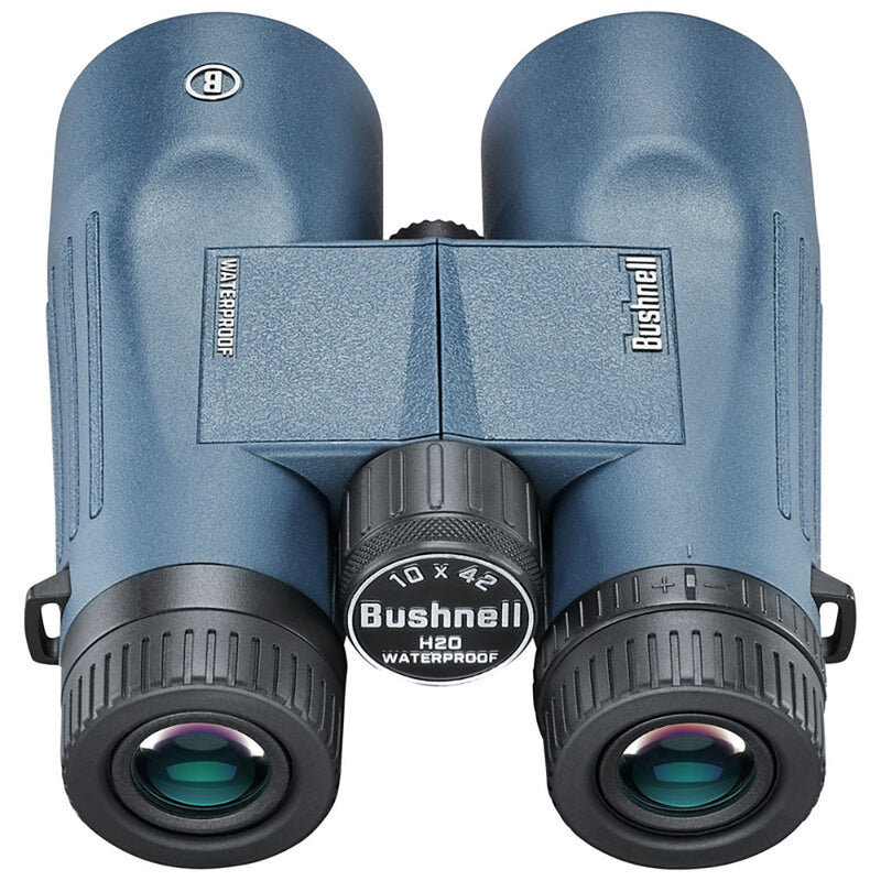 Load image into Gallery viewer, Bushnell 10x42mm H2O Binocular - Dark Blue Roof WP/FP Twist Up Eyecups [150142R]
