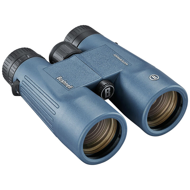 Load image into Gallery viewer, Bushnell 10x42mm H2O Binocular - Dark Blue Roof WP/FP Twist Up Eyecups [150142R]
