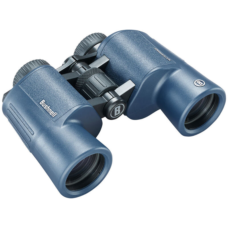 Load image into Gallery viewer, Bushnell 10x42mm H2O Binocular - Dark Blue Porro WP/FP Twist Up Eyecups [134211R]
