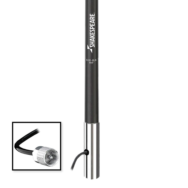 Load image into Gallery viewer, Shakespeare 5101 8 Classic VHF Antenna w/15&#39; RG-58 Cable - Black [5101-BLK]
